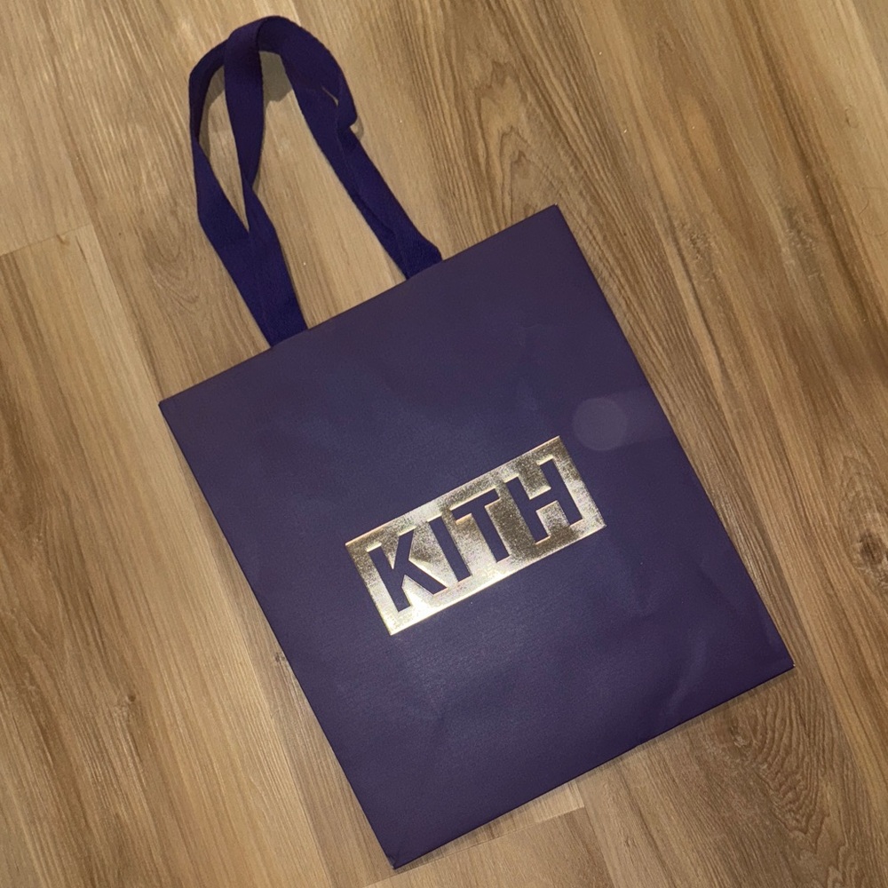 Kith Deep Purple Tote with Silver Logo